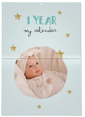 Wanapix | Fotokalender 2027 Personalisiert | Auf Deutsch | 32x45cm | Kinder