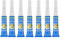 TUBAWD 7Pcs Aquarium Glue, Fish Safe, Quick Drying, Blue, Rubber-based, Liquid, Aquarium Safe, Waterproof