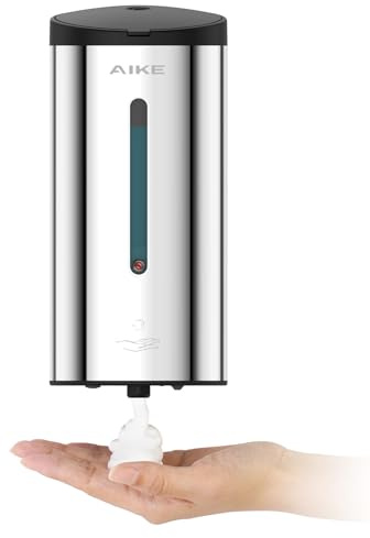 AIKE FoamCore Automatischer Schaumseifenspender,Wandmontiert | 740 Ml Großes Fassungsvermögen, Fünfstufige Einstellung, Langlebiges Edelstahlmaterial, Geeignet Für Gewerbliche Toiletten