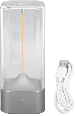 lvifloae Magnetic Filament Tragbare Tischlampe LED USB wiederaufladbare Berührungssteuerungssteuerungsless modernes Magnet Docht Desk Lampe für Nachtteile Wohnzimmer Bar Camping (Silber)