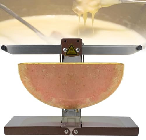 Raclette Cheese Melter Electric Machine - 900W Rapid Heating, Adjustable Angle, Stainless Steel, Multi-Function for Restaurant Kitchen