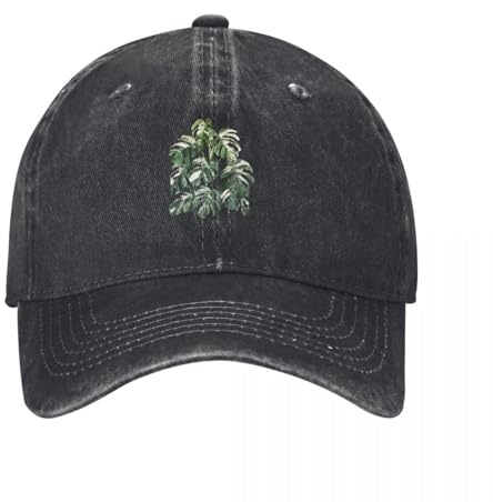 JYKJUEDZ Casquette de Baseball Monstera Deliciosa Borsigiana Albo Variegata été Sac de Plage Anime Golf Femmes Hommes