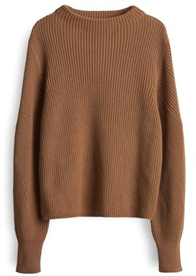 OPUS Damen Pullover | PONTELLE Regular Strickpullover aus nachhaltigem BCI Cotton golden Oak, 36