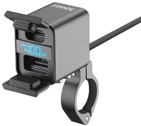 INTERPHONE - Mantenitore e caricatore two way 100W per moto, dispositivo 2 in 1, carica bi-direzionale, ricarica rapida, mantiene in perfette condizioni la batteria della moto, potente e sicuro