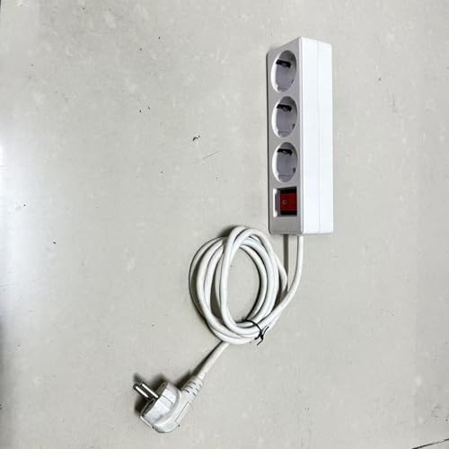 2PCS Steckdosenleiste 2m Cable für Büro Zuhause Küche