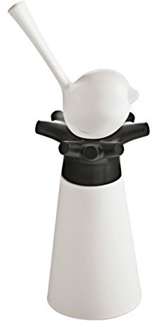 Koziol Pip / [pi:p] Schwarz mit Weiß Macinaspezie con saliera, plastica termoplastica, Bianco e Nero