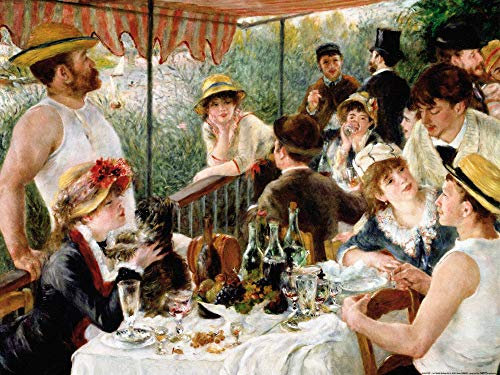 1art1 Pierre Auguste Renoir Poster Das Frühstück Der Ruderer, 1880-1881 Kunstdruck Bild 80x60 cm