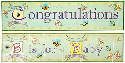 Banners B Is For Baby Banner (verschiedene Designs) (2 Stück)