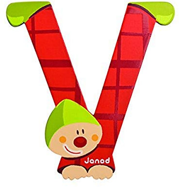 Janod 4504563 - Buchstaben Clown V