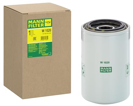 MANN-FILTER, W 1020 Oil Filter | For Off-Highway, Highest Filtration Performance, Engine Protection, High Quality Sealing, True OE Engineering