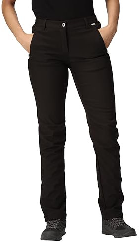 Regatta Geo Sshell TRS II Pantalon Femme Noir FR : XS (Taille Fabricant : Taille 10)