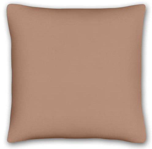 KiGATEX Kissenbezug für Dekokissen, Coffee, 40x40cm, 100% Baumwolle | Weiche Kissenhülle für Sofa, Bett und Wohnbereich, pflegeleicht waschbar, langlebig und vielseitig kombinierbar