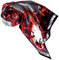 Lorenzo Cana Damen Seidentuch aufwändig bedruckt Tuch 100% Seide 90 cm x 90 cm harmonische grau rot schwarz Farben Damentuch Schaltuch 8902788