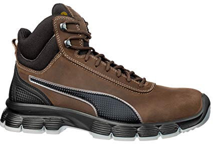 Puma 630122.45 Condor Sicherheitsschuhe Mid S3 ESD SRC, Größe 45, Braun