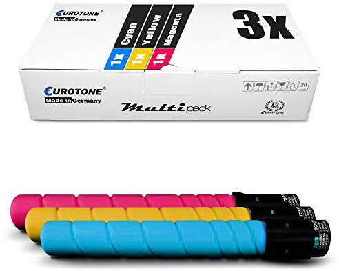 3X Eurotone Toner für Konica Minolta C284 C224e C364 C284e C364e C224 ersetzt TN-321 TN321 Color