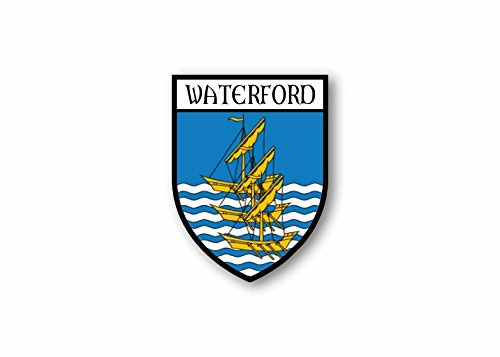 Akacha Sticker county shield car vinyl souvenir decal flag caravan crest waterford