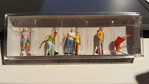 Preiser 10740 Skaters & Passers By (6) Exclusive Figure Set