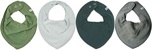 Pippi * 4er Set Baby Dreieckstuch Halstuch Lätzchen 4 Stück * verschiedene Farbkombinationen (4er Robin Hood)