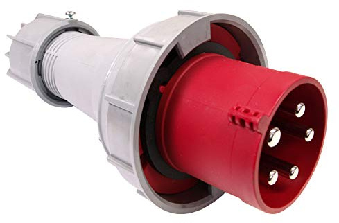 PCE 63 AMP 3P+N+E 415 V IP67 Stecker 5 Pin 63 A wasserdicht 3-Phasen-Stecker
