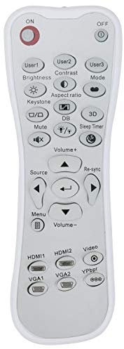 VINABTY Q3 white Remote Control fit for Optoma UHD300X 4K UHD 2200 for HD143X HDMI 3000 ANSI for UHD40 2400 4K Ultra HD Lumens Projector