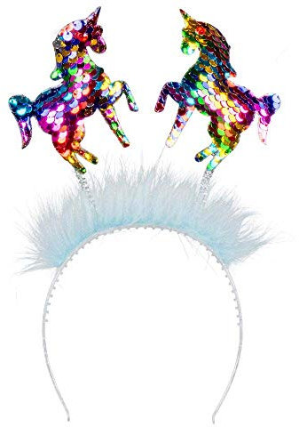 Boland 50020 - Haarreif Einhörner, Einheitsgröße für Erwachsene, Fabelwesen, Accessoire, Tiara, Mottoparty, Karneval