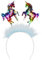 Boland 50020 - Haarreif Einhörner, Einheitsgröße für Erwachsene, Fabelwesen, Accessoire, Tiara, Mottoparty, Karneval