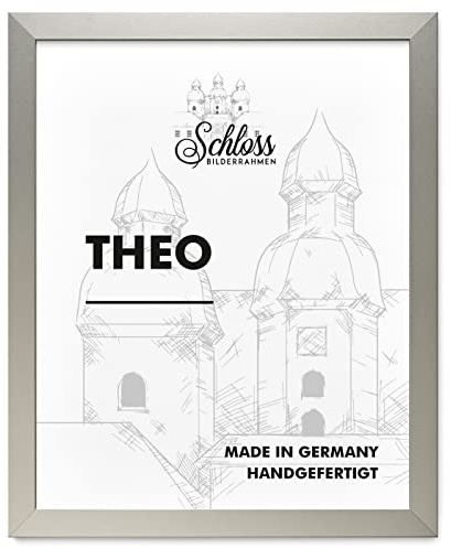 Schloss BILDERRAHMEN Theo 70x100 cm, Dekor Alu Gebürstet