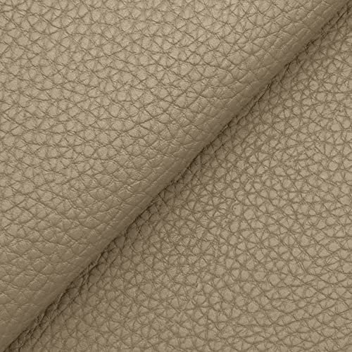 DESHOME Bufalo - Tissu au mètre faux cuir hydrofuge anti-fissuration simili cuir pour canapé, fauteuil, chaises, pouf, sacs Boue 1 mètre