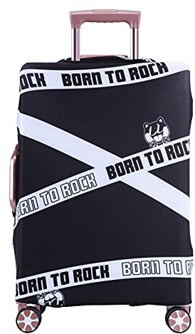 LEAFOREST Spandex Elastische, wasserabweisende Schutzhülle für Reisekoffer, passend für 48-81 cm, rock, M