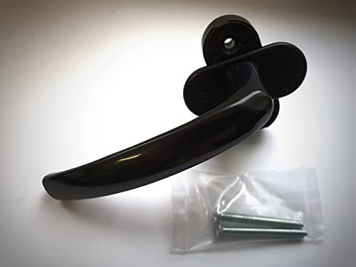 10er Set Atlanta Secustik Fenster Griffolive von Hoppe in tief-schwarz