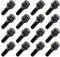 16 tornillos de rueda M12 x 1,5, cónicos, 60°, SW17, 45 mm, color negro