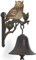 Moritz Türglocke Glocke Eule Uhu Vögel Fantasie Wandglocke Gartendeko Gusseisen Rustikal Antik Design Stil Retro Klingel
