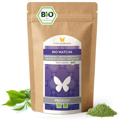 200 g BIO Matcha PREMIUM, 100% tè matcha senza additivi, macinato a pietra secondo il metodo tradizionale, in polvere
