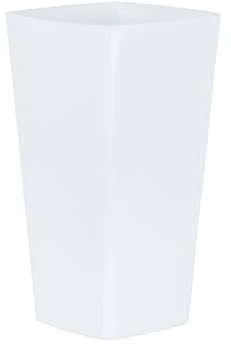 Wham Studio 3 x 16cm Tall Square Planters Pots | Ideal for Home, Office, Kitchens, Bathrooms, Gardens | Suitable for Indoor & Outdoor Use | Made in the UK - Ice White