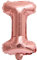 D2D | Party Balloon Buchstabe I in Rosé - Größe 40 cm - Folienballon - Buchstabenballon - Geburtstagsdeko