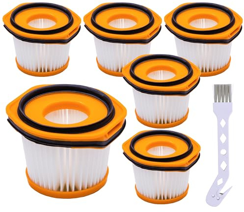 Unikstone 6 pcs Replacement Filters Compatible with Shark WS642 WS642AE WS642RG WS642WK WS642AEWBKT WANDVAC System Pet Cordless Stick & Handheld Vacuum