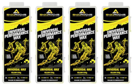 SkinRocks Universal Skiwachs Langlauf Snowboard Bügelwachs All IN ONE Wax gelb (1)