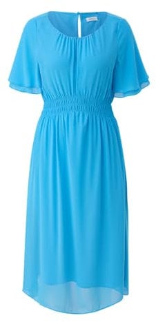 s.Oliver BLACK LABEL Damen 2144600 Chiffon Kleid, 6430, 36