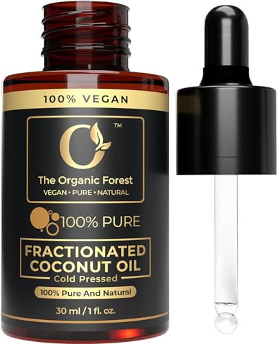 Natural Fractionated Coconut Oil - Liquid Coconut Oil for Hair, Skin and Body | Perfect Carrier Oil for Essential Oils - 100% Pure, Natural and Versatile - Ideal for Hair, Face, Body Care
