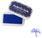 Sicheii Stempelkissen für Gummistempel, Stempelkissen für Stoff, Holz, Papier, waschbar, Fingerabdruck, Daumenabdruck, Stempelkissen, Stempel, Partner, DIY, Farbe (blau)