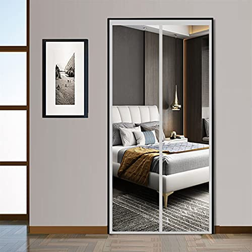 Zanzariera magnetica per porta 150 x 240 cm l'aria può circolare liberamente, protezione contro le zanzare, zanzariera, kit di montaggio intelligente per la porta del balcone, della cantina