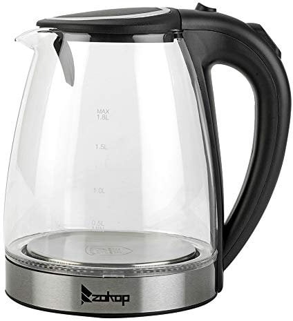 Generic 220V 2000W 1.8L Electric Glass Kettle UK Plug