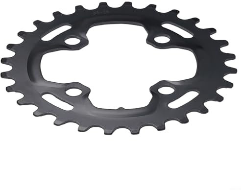 Plato para bicicleta, 26T 28T 36T 38T, dientes anchos estrechos, diseño ligero (38T (28T (64BCD))