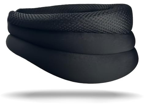 LEWBDF Snooze - Schlafhilfe Nackenstütze Snooze Nackenstütze Neck Support Schnarchen Halskrause Gegen Schnarchen Snooze Schlafhilfe Nackenstütze Neuleben Nackenstütze Gegen Schnarchen (Schwarz) (A)