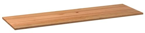 vidaXL Tischplatte Hellbraun 320x100x4 cm Massivholz Eiche Rechteckig, Esstischplatte, Schreibtischplatte, Bartischplatte, Esszimmertischplatte