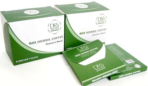 Café bio DSM 2 boites de 6 sachets de 100g, moulu, naturel, aux herbes, caféiné, dark roast, 12 boîtes au total