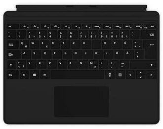Microsoft Surface Pro Tastiera (per Surface Pro 8, 9, X) (QWERTZ Tedesco) Nero (Ricondizionato)