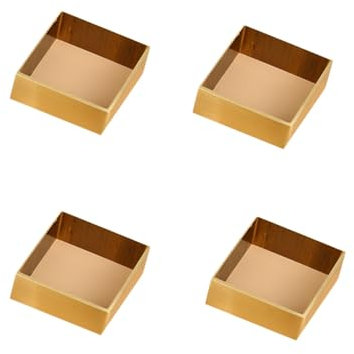 ZMTGLTG Lot de 4 Protections antidérapantes en Laiton for Pieds de chaises, canapés, Tables et Lits. Les roulettes protègent Les sols en Bois.(30 * 30 * 15mm)