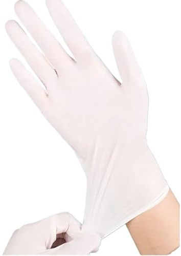 PBHOVIITG 20 stücke Einweg Nitril Latex Gummi Handschuhe Lebensmittel Grade Wasserdichte Arbeit Sicherheit Küche Garten(20pcs,XL)