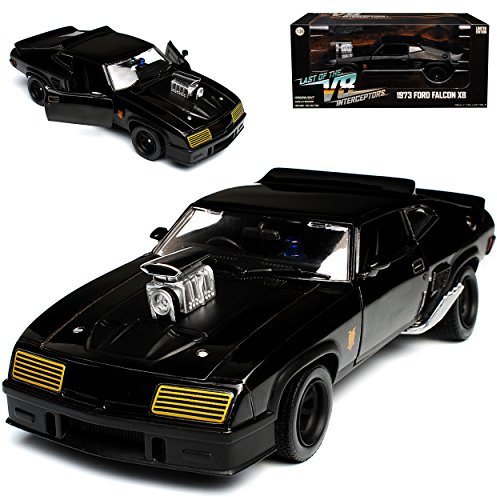 Generisch F*o*r*d XB Falcon Tuned Version Mad Max II 2 Black Interceptor Schwarz 1973 1/24 Greenlight Modell Auto